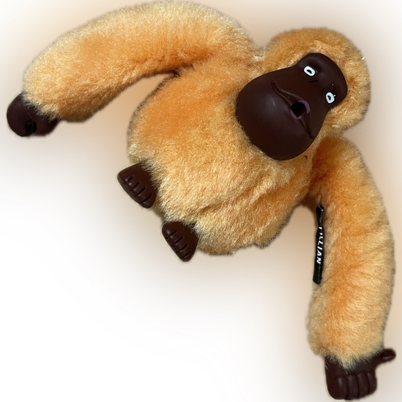 Kipling Vibrant Orange Plush Keychain - Picture 2 of 9